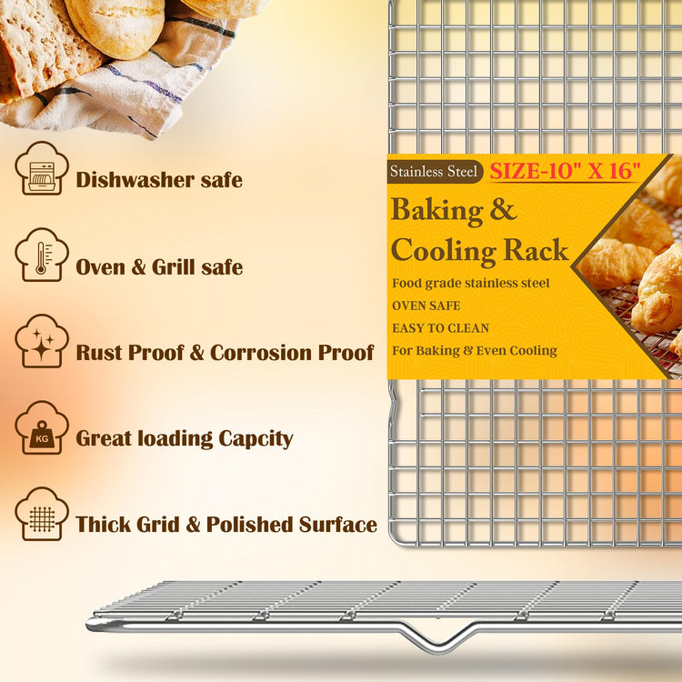 2PCS Cooling Racks for Cooking and Baking