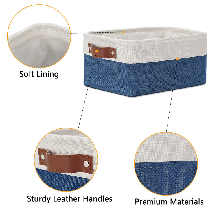 Set of 6 Small Baskets for Organizing (6 Count)