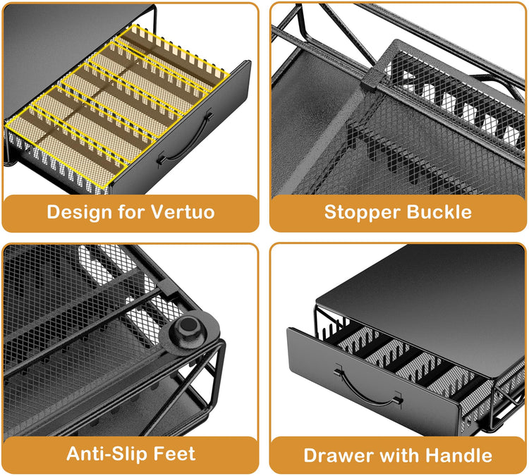 Coffee Pod Holder Drawer Compatible with Nespresso