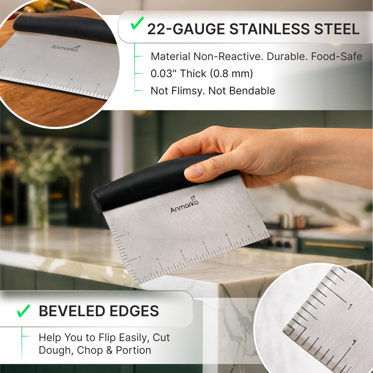 Stainless Steel Metal Griddle Scraper Chopper