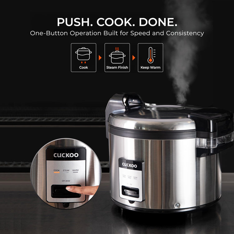 Commercial Rice Cooker and Warmer (30 Count)