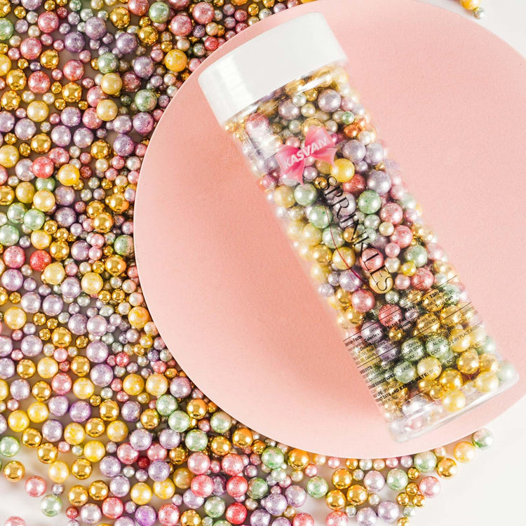 Pastel Pearl Sugar sprinkles (4.58 Ounce)