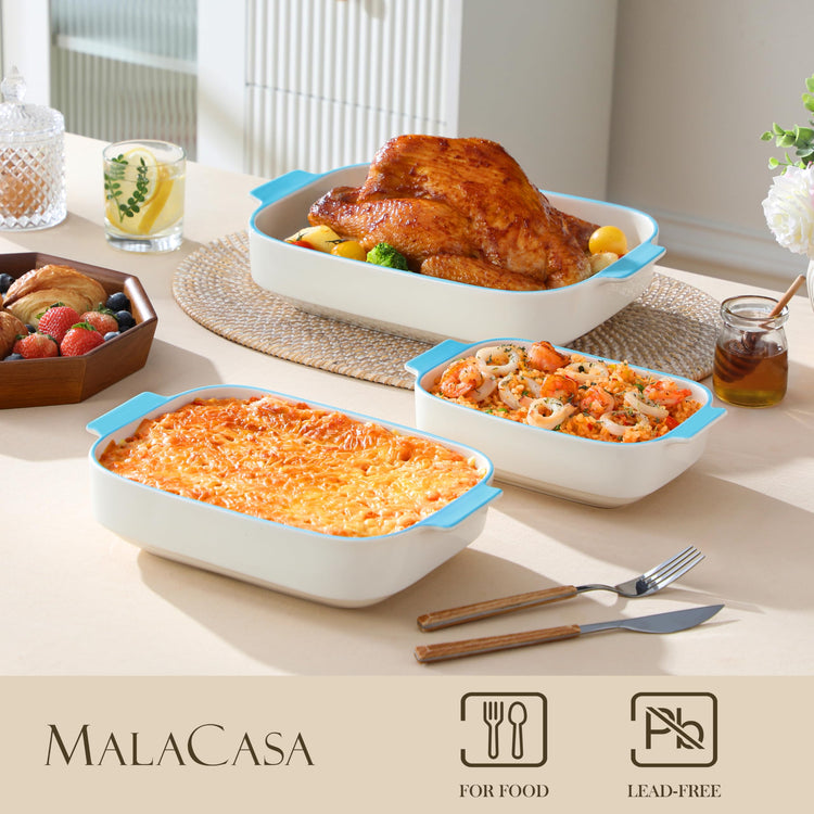 Ceramic Baking Dishes Set of 3 (3 Count)