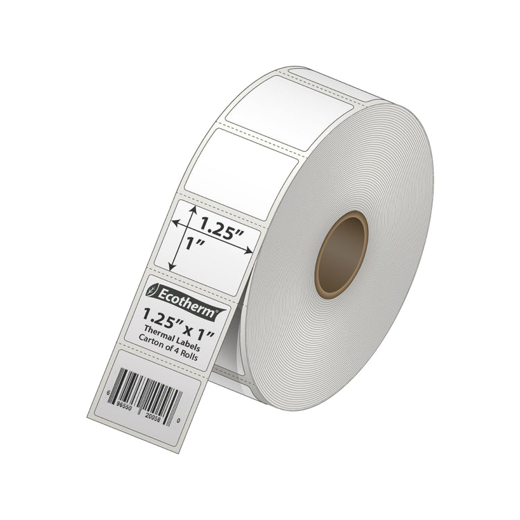 1.25" x 1" Thermal Labels (5520 Count)