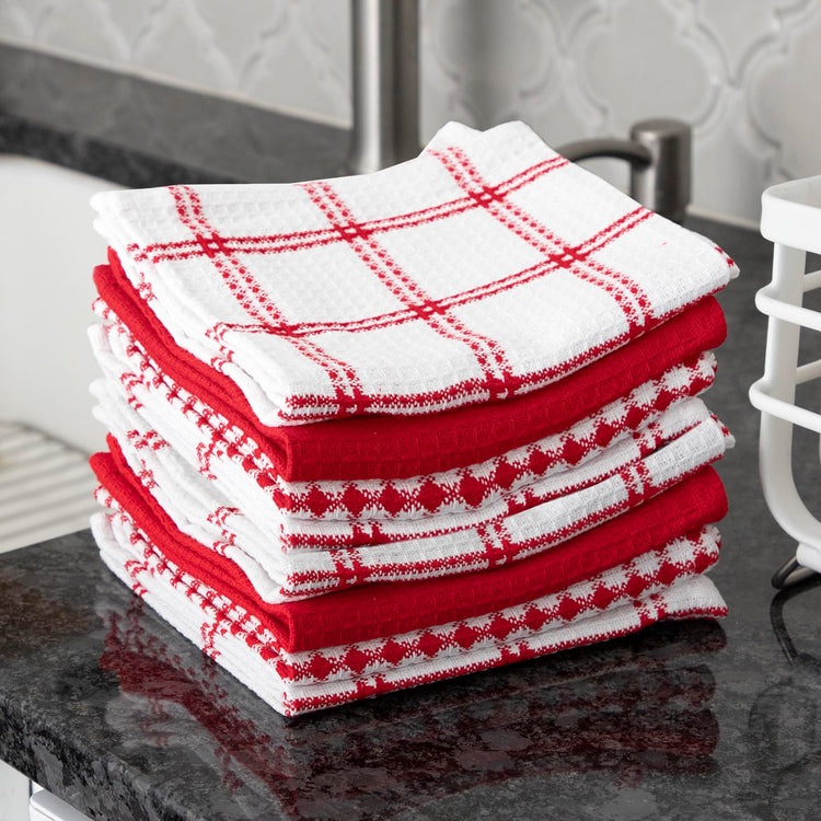 Premium Waffle Dish Cloths (8 Count)