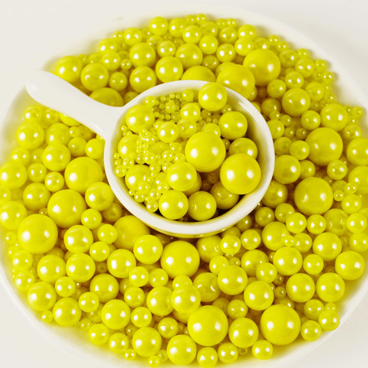 Yellow Pearl Sugar Sprinkles (4.58 Ounce)