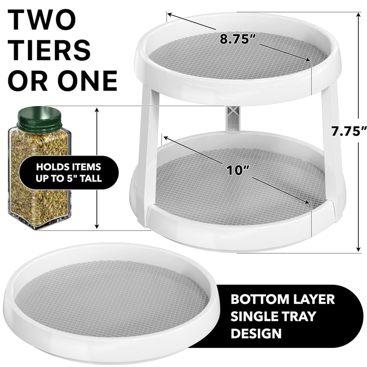 2 Tier Lazy Susan Spice Organizer