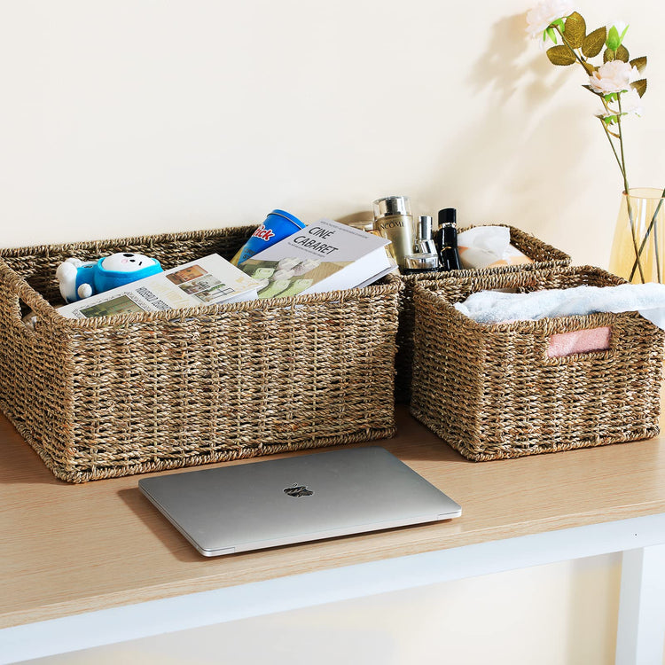Large Wicker Baskets for Storage (3 Count)