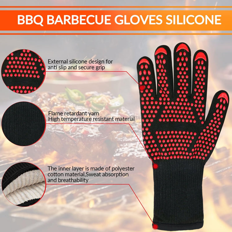 1 Pair Grill Oven Mitts (2 Count)