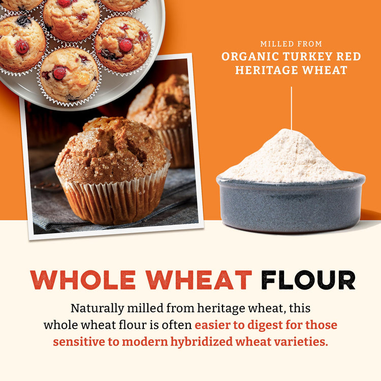 Organic Heritage Whole Wheat Flour (40 Ounce)
