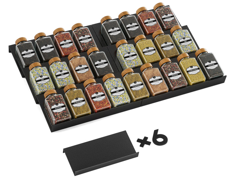 Spice Drawer Organizer (6 Count)
