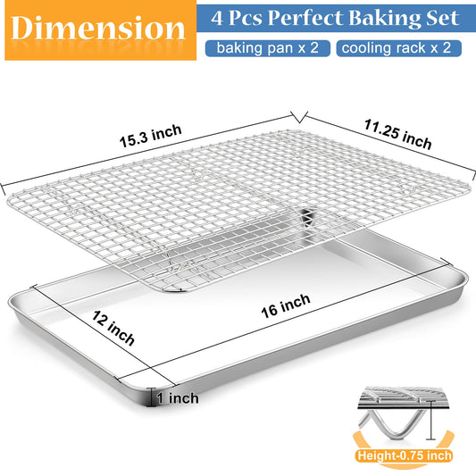 Cookie Sheets with Cooling Racks (2 Count)
