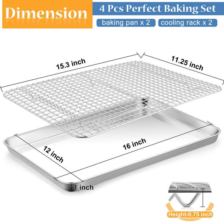 Cookie Sheets with Cooling Racks (2 Count)