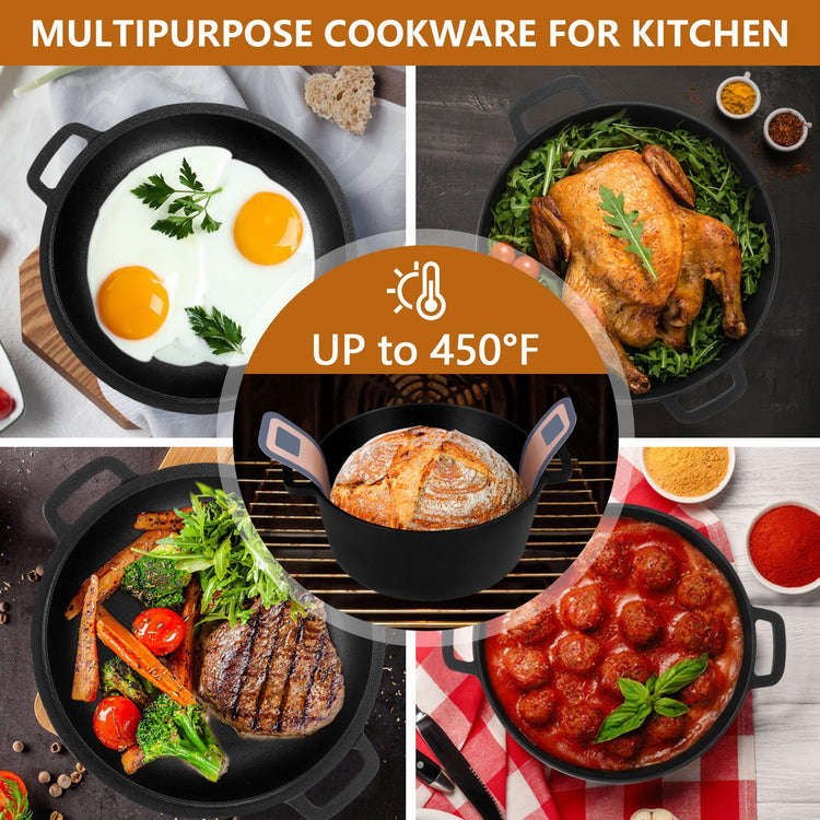 Pre Seasoned Cast Iron Dutch Oven