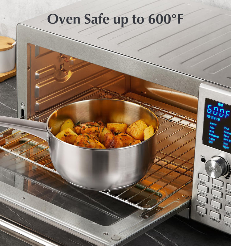 1 Quart Stainless Steel Saucepan