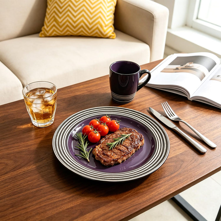 HomeVss 48 Piece Dinnerware Set
