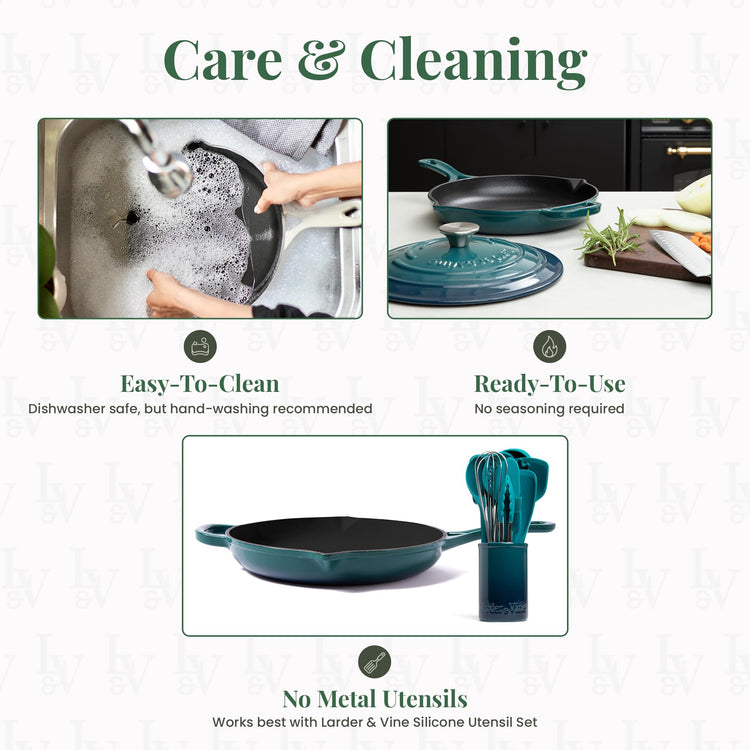 Enameled Cast Iron Skillet