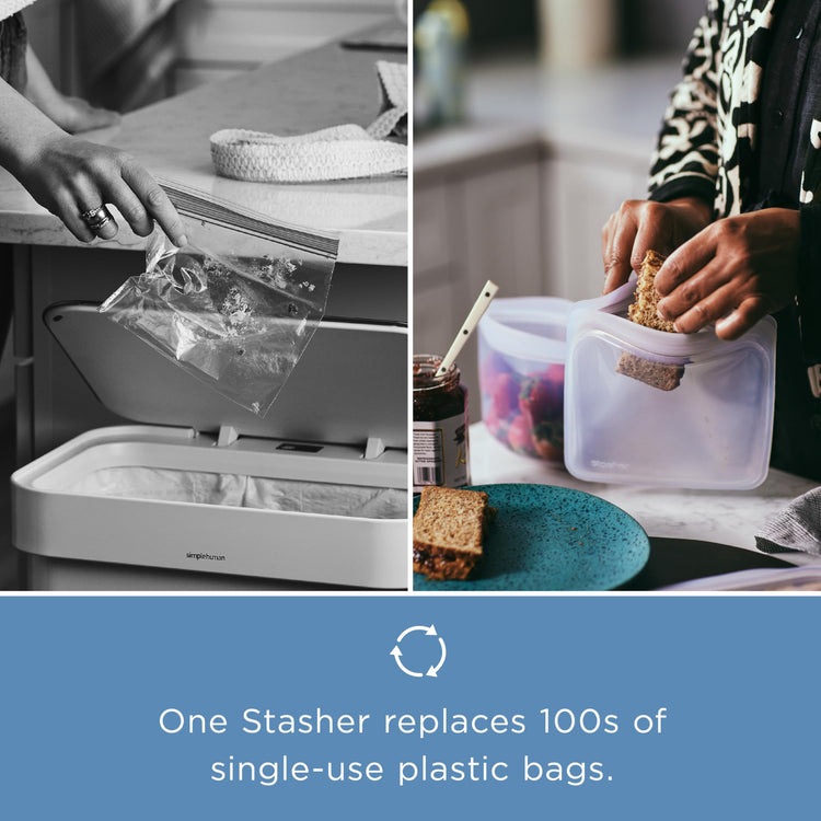 Silicone Reusable Food Storage Bags (6 Count)