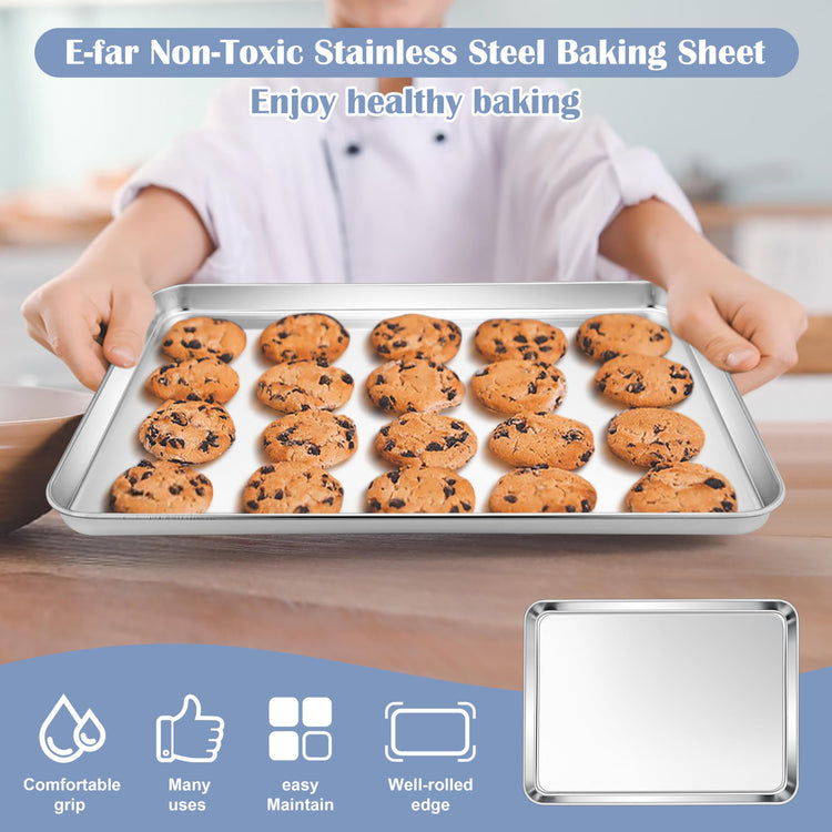 Stainless Steel Baking Sheet Set