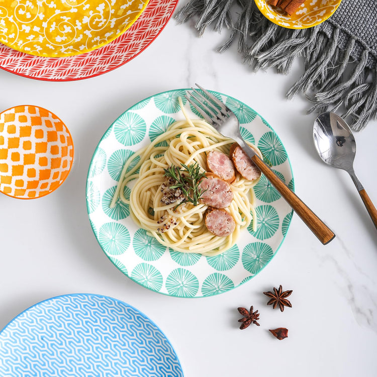 30 Pieces Ceramic Dinnerware Sets for 6