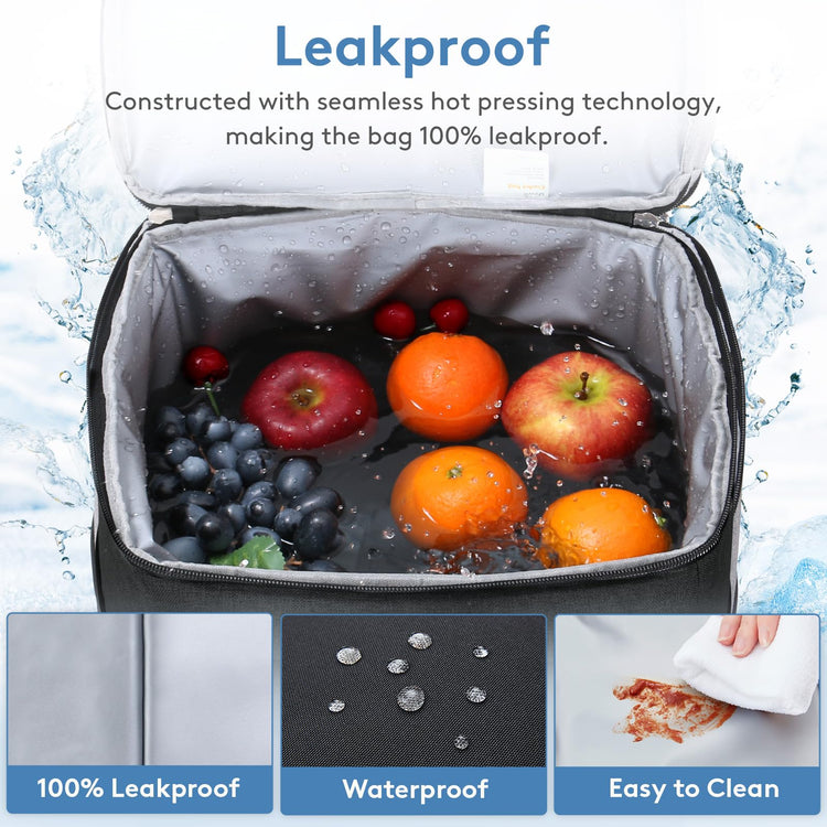 Cooler Bag 30 Cans Collapsible and Insulated Large Lunch Bag Leakproof Soft Cooler Portable for Camping (30 Count)