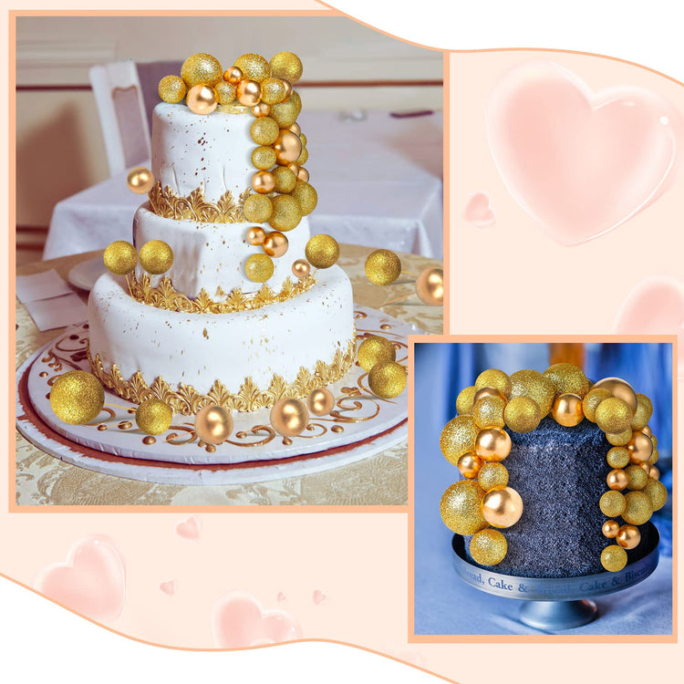 108 Pcs Balls Cake Topper