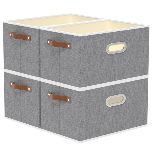 Foldable Storage Baskets for Shelves