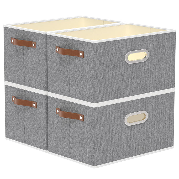 Foldable Storage Baskets for Shelves