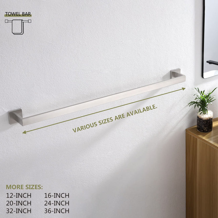 36 Inch Single Towel Bar