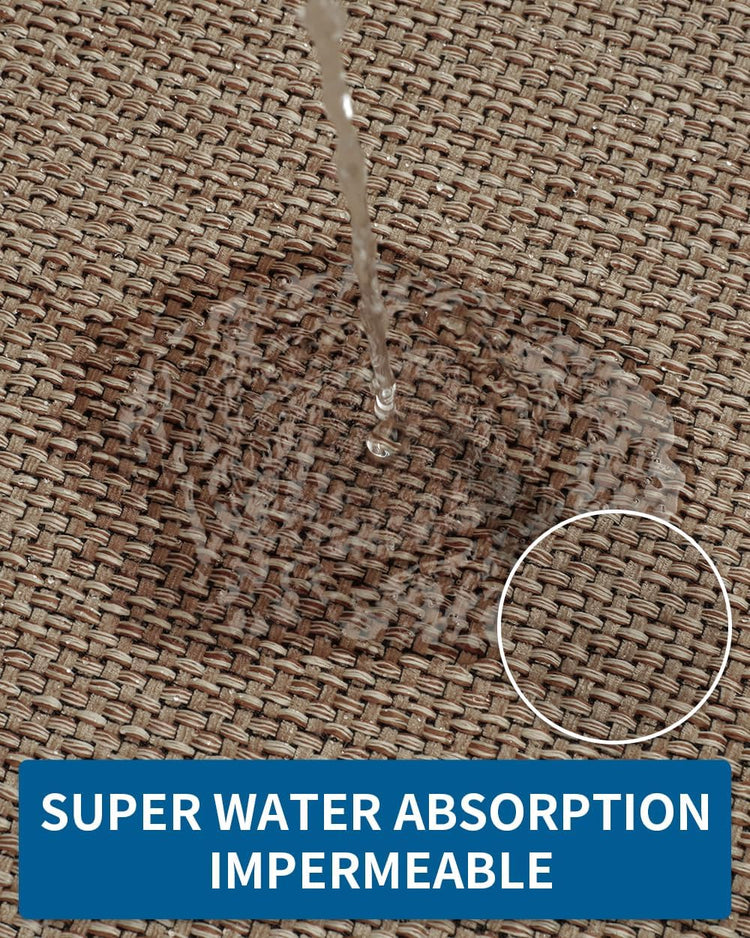 Kitchen Rugs and Mats Non Skid Washable, Absorbent Runner Rugs for Kitchen, Front of Sink, Kitchen Mats for Floor(Brown, 20"x47")