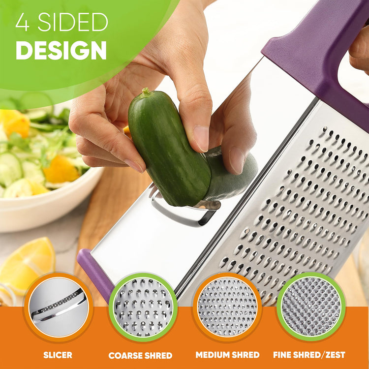 Stainless Steel XL Cheese Grater for Kitchen