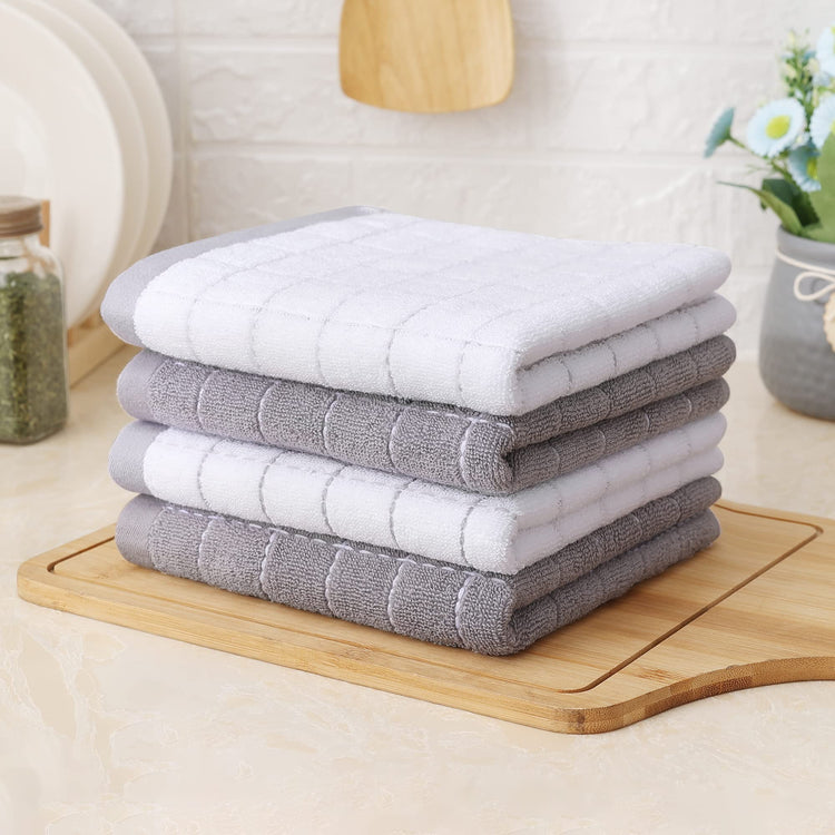100% Cotton Terry Kitchen Towels (4 Count)