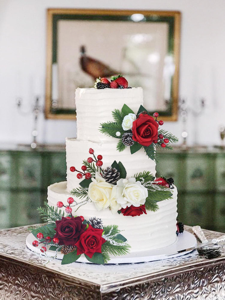 3Pcs Premade Cake Flowers (3 Count)