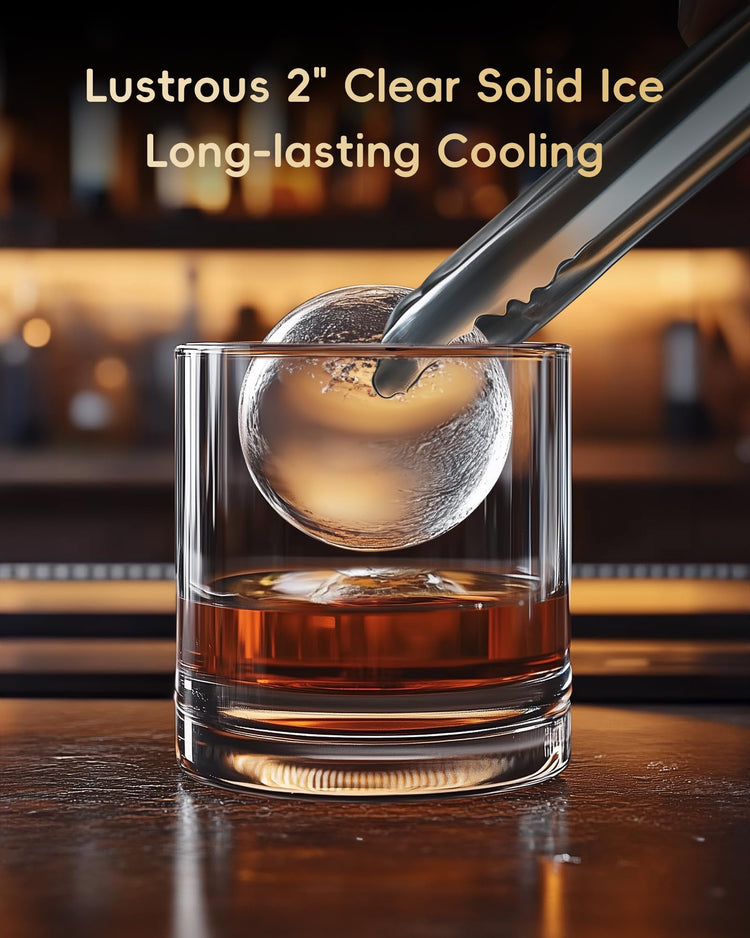 2" Clear Ice Ball Maker Countertop