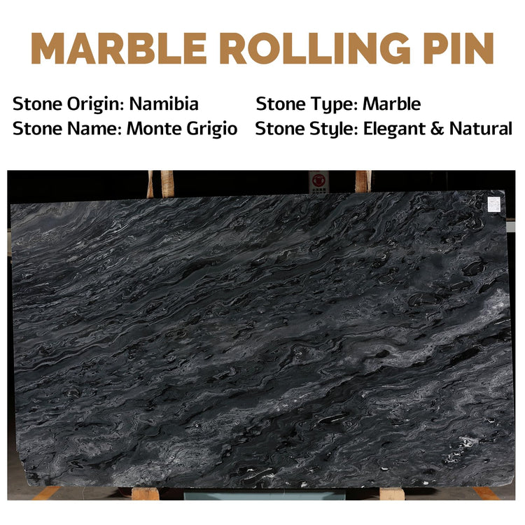 African Natural Marble French Rolling Pin