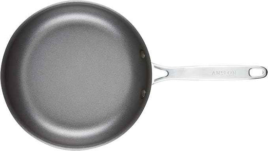Anolon Achieve Hard Anodized Nonstick Cookware Pots and Pans Set, 9 Piece - Silver