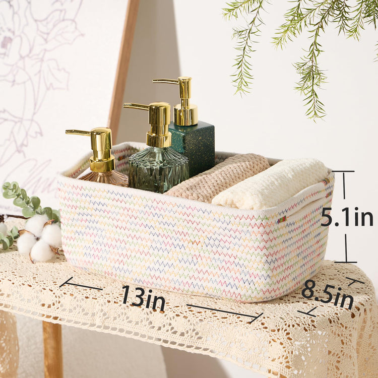 Small Storage Baskets for Organizing (3 Count)