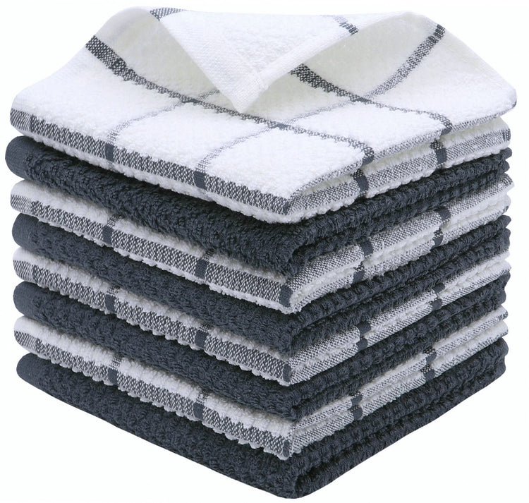 Cotton Dish Towels For Kitchen (8 Count)