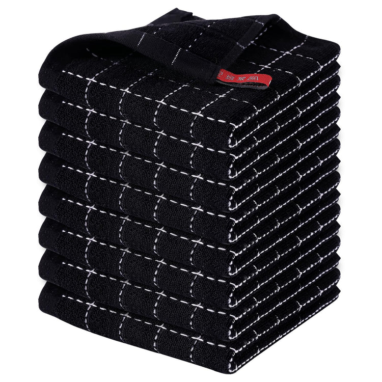 100% Cotton Terry Kitchen Dish Cloths (8 Count)