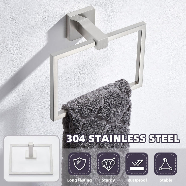 Square Towel Ring for Bathroom