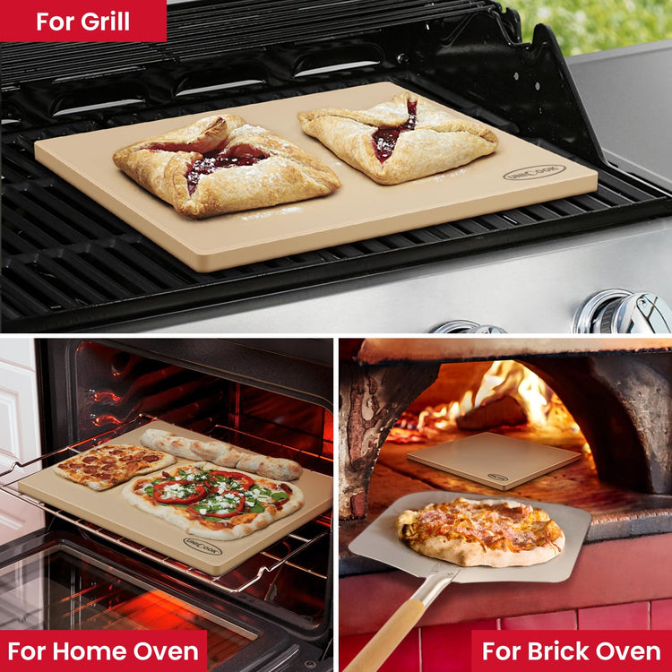 20 x 16 Inch Extra Large Pizza Stone for Oven and Grill