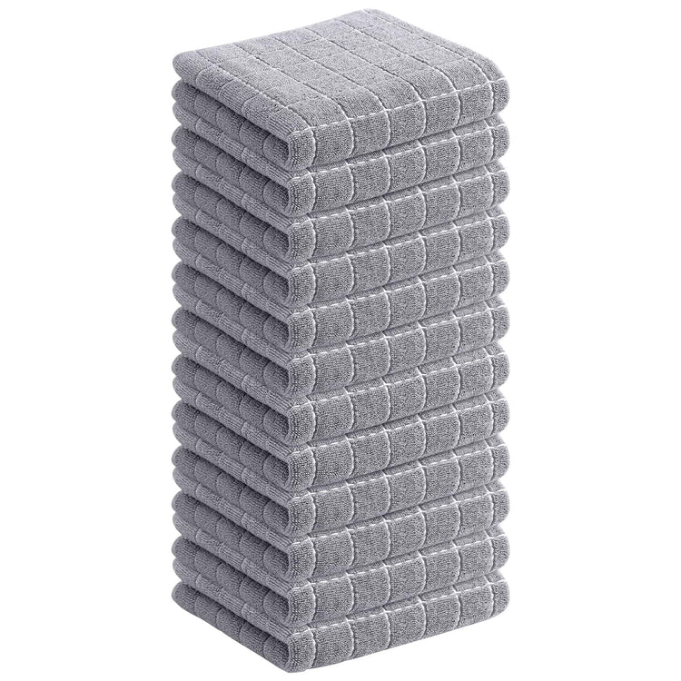 100% Cotton Terry Kitchen Dish Cloths (12 Count)