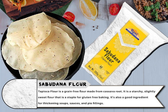 Rani Sabudana Flour (Tapioca/Sago Flour) 7oz (200g) ~ All Natural | Vegan | Gluten Friendly | NON-GMO | Kosher | Indian Origin - Nestoria
