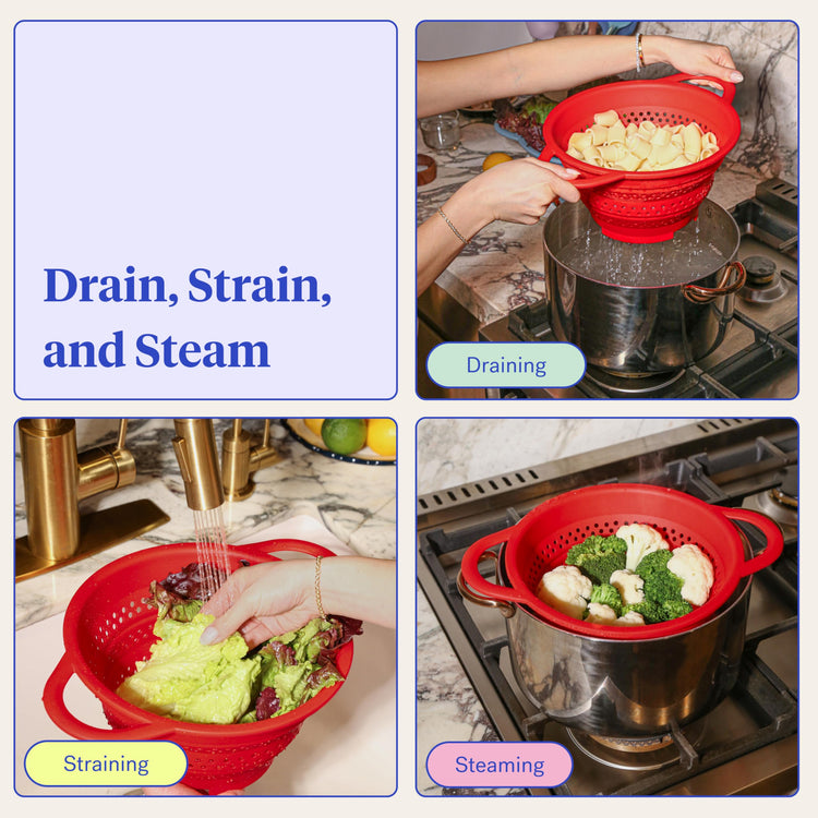 Collapsible Colander for Kitchen