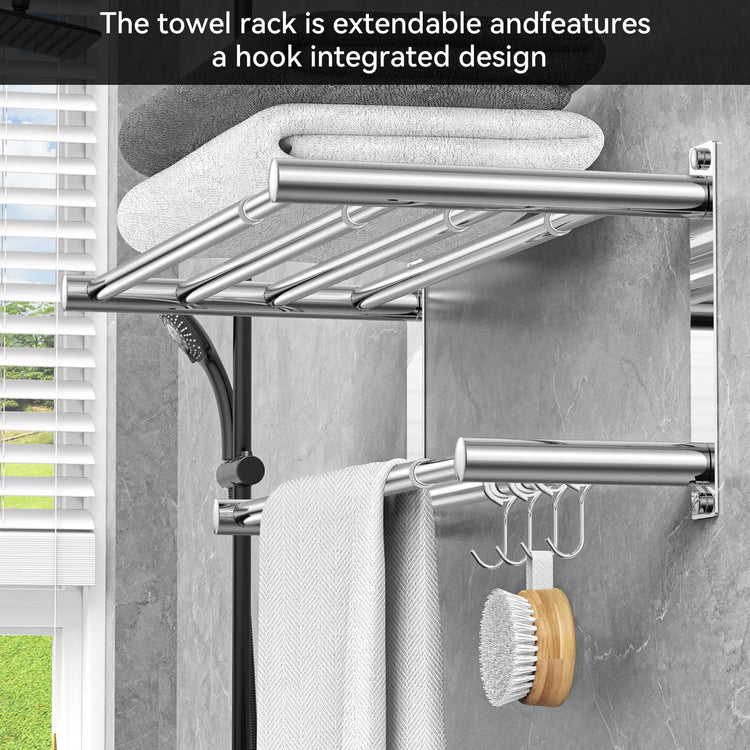 Adjustable Towel Bar for Bathroom Wall Mount17