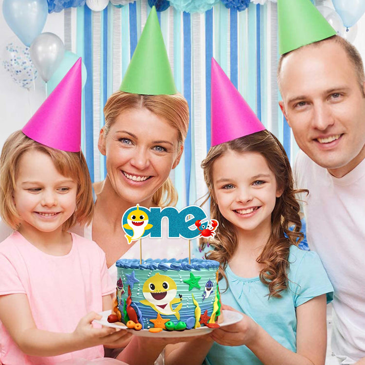 Bby Shrk One Cake Topper
