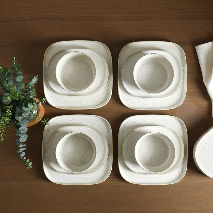 Cairo 24 Piece Dinnerware Set Stoneware