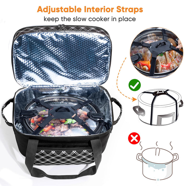 Double Layer Slow Cooker Carrier Bag