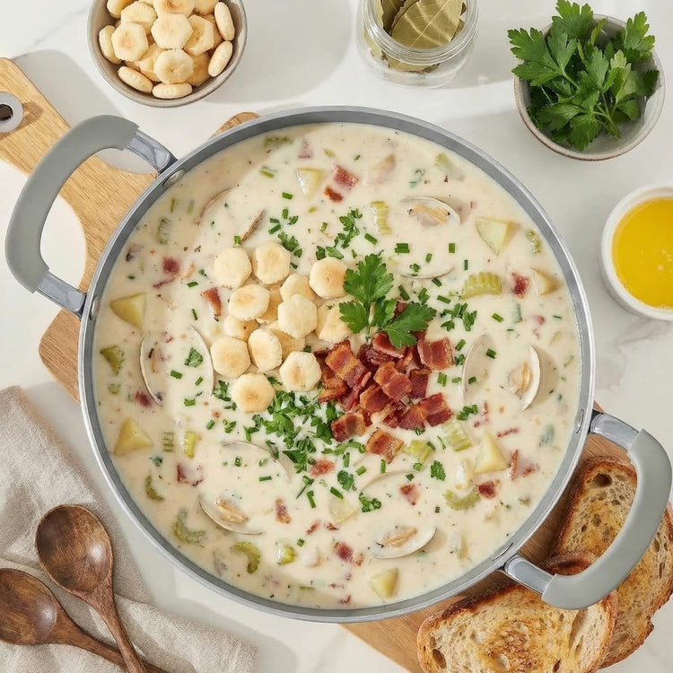 6QT Non Stick Stock Pot with Lid