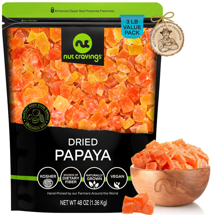 Dried Papaya Chunks (48 Ounce)